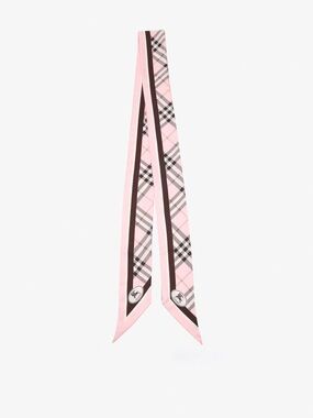 Burberry Skinny Check silk scarf
